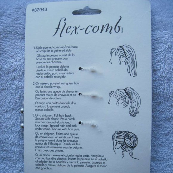 5 Plastic Flexible Flex Comb Mikayla Headbands - Picture 11 of 12